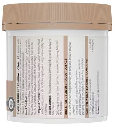 Swisse Ultiboost Calcium + Vitamin D (150 Tablets)