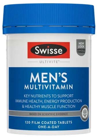Swisse Ultivite Men's Multivitamin (120 Tablets) (Exp: 02/2028)