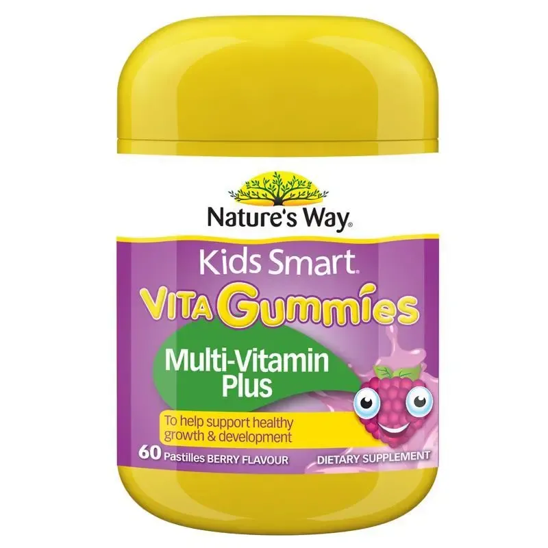 Nature's Way Kids Smart Gummies Multi-Vitamin Plus (60 Pastilles) (Feb 2027)