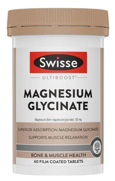 Swisse Ultiboost Magnesium Glycinate (60 Tablets) (Exp: 11/2027)