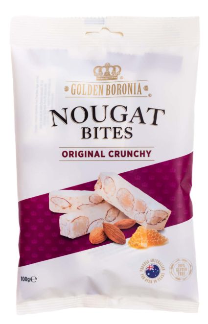 Golden Boronia Nougat Bites (Original Crunchy) (100g) [Exp 04/27]