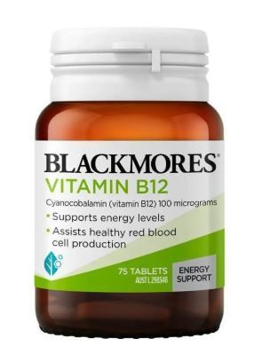 Blackmores Vitamin B12 (75 Tablets) (Exp: 11/2028)