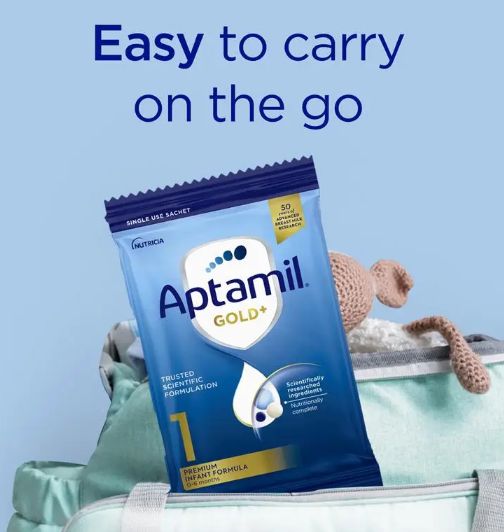 Aptamil Gold+ (Stage 1) Sachets (22.5g) (Exp: 01/27)