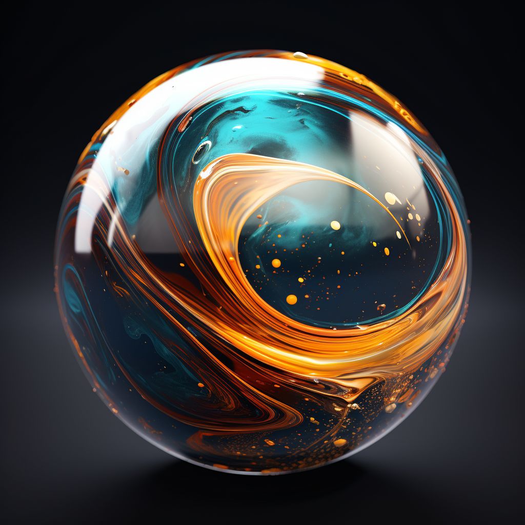 Glass marble #11