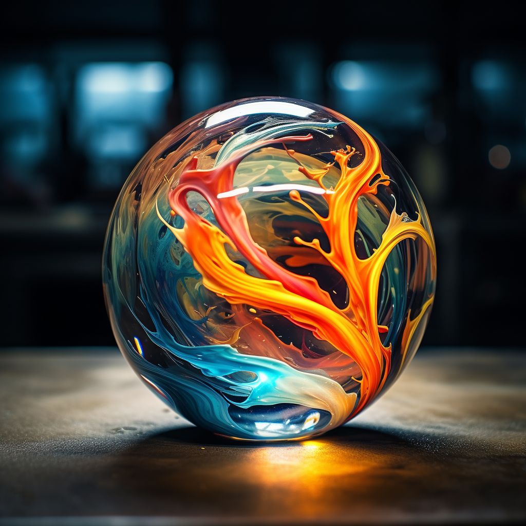 Glass marble #9