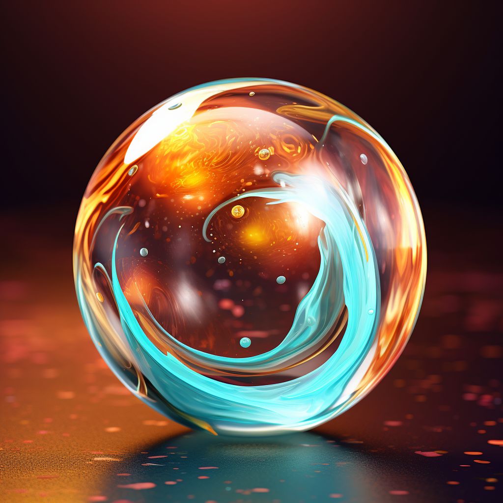 Glass marble #15