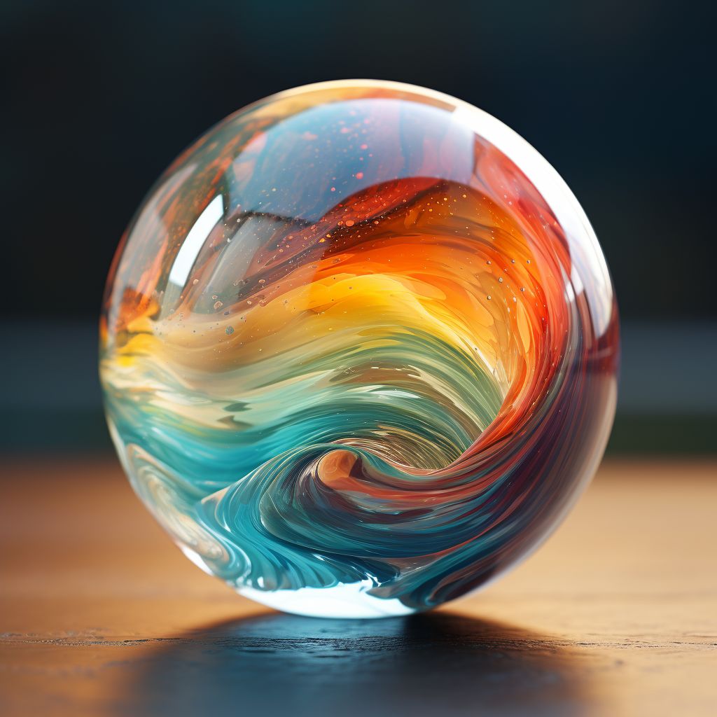 Glass marble #14
