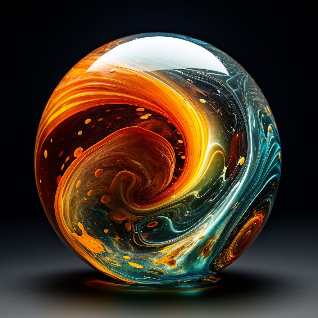 Glass marble #18