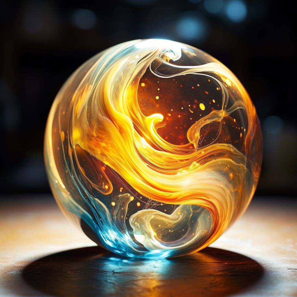 Glass marble #13