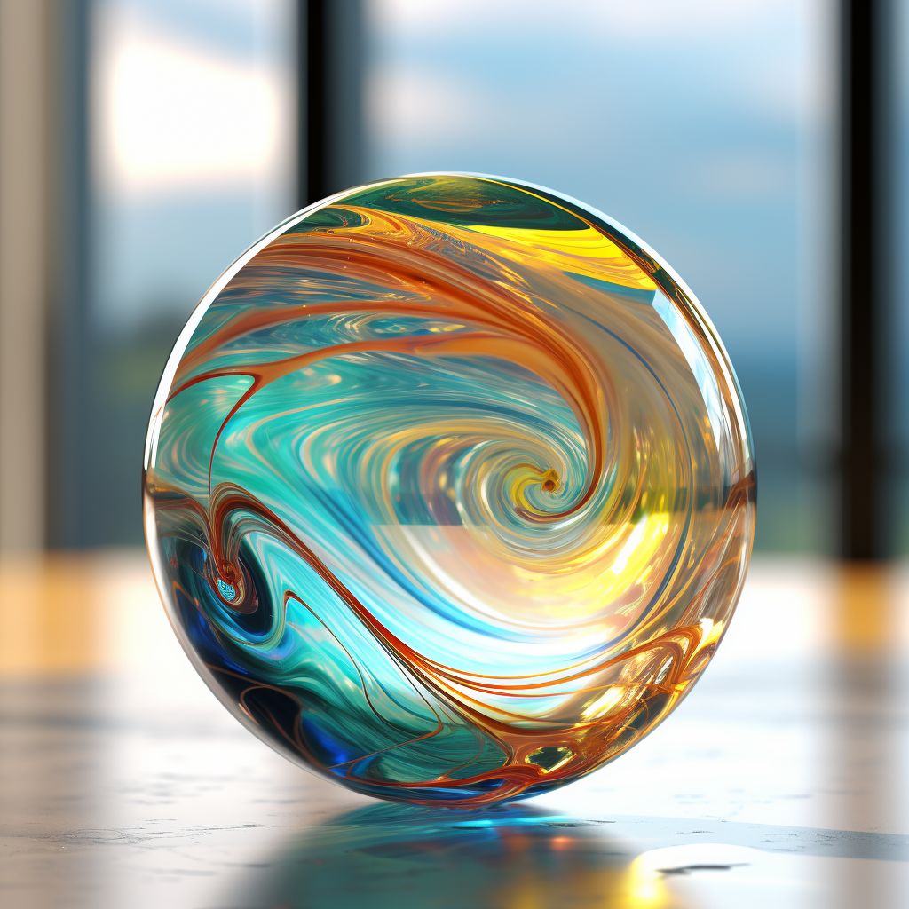 Glass marble #16