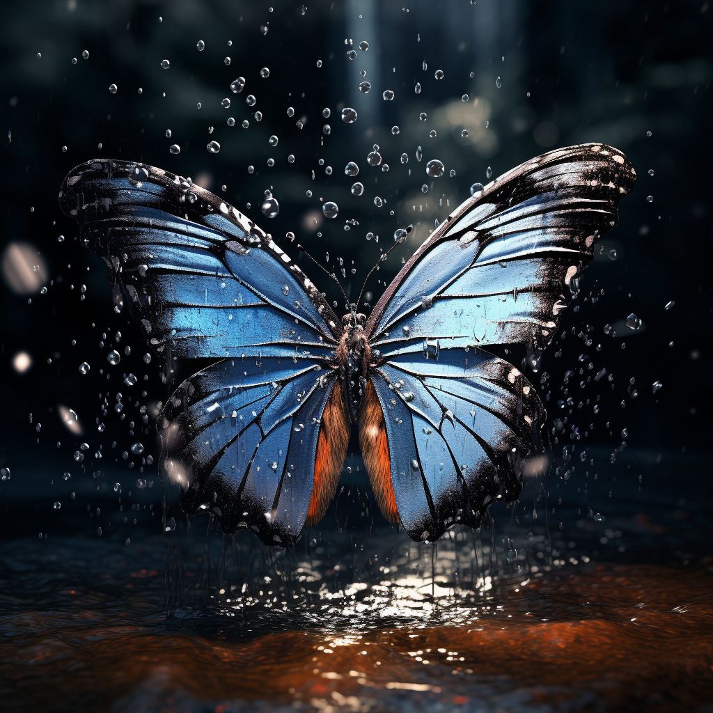 Wet Butterfly #13