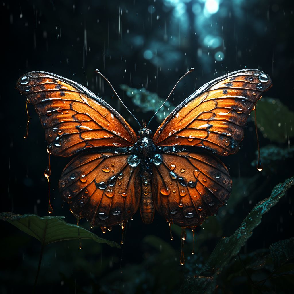 Wet Butterfly #12