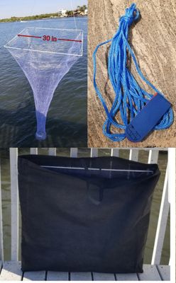 5 Kits- 30" Live Bait Drop Nets – Wholesale Bundle