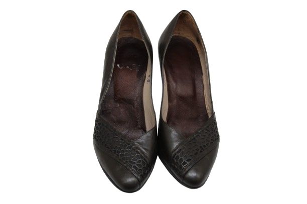 Decolleté pelle t. moro anni '85/90