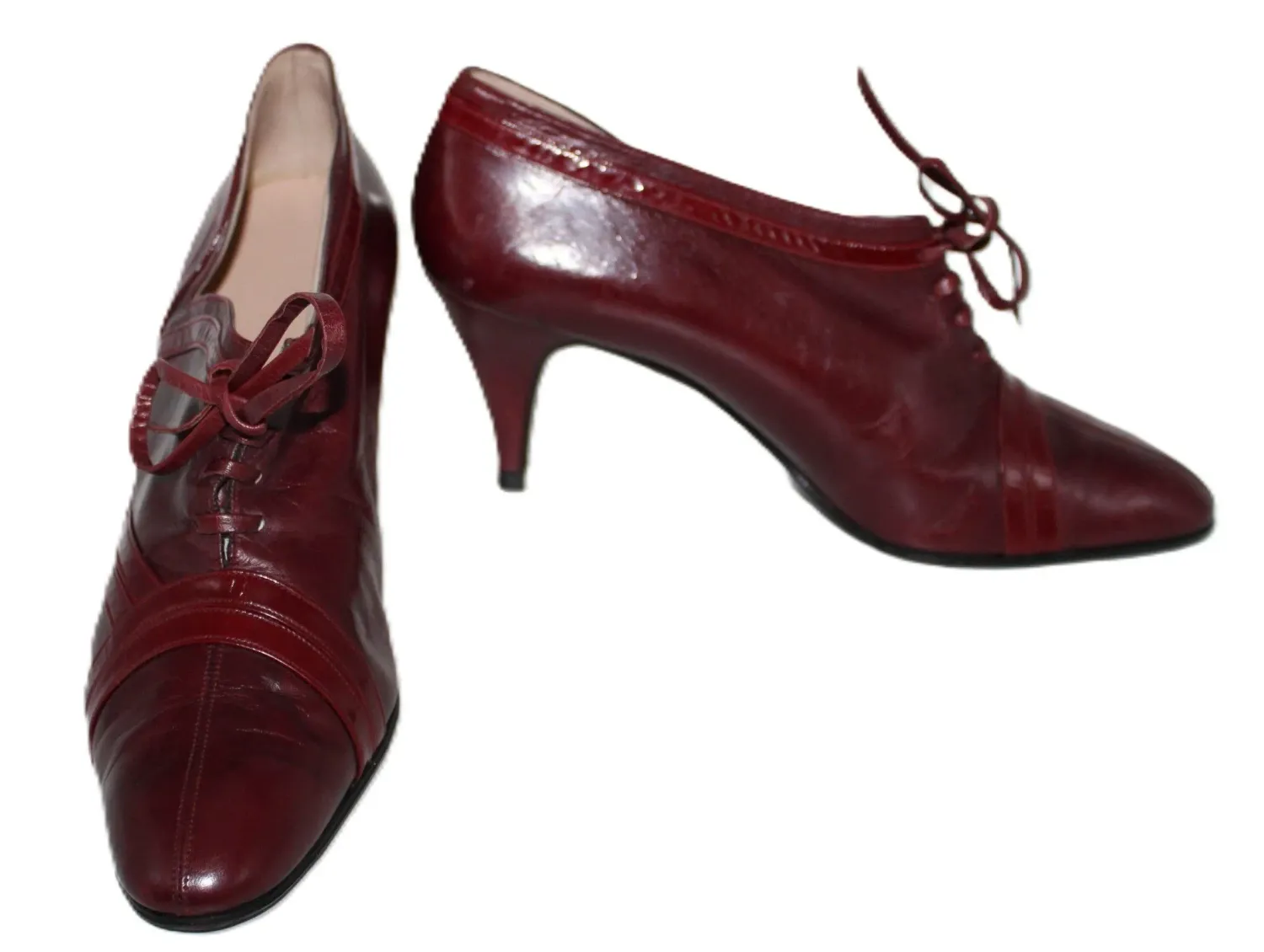 Tronchetti pelle bordeaux N. 38