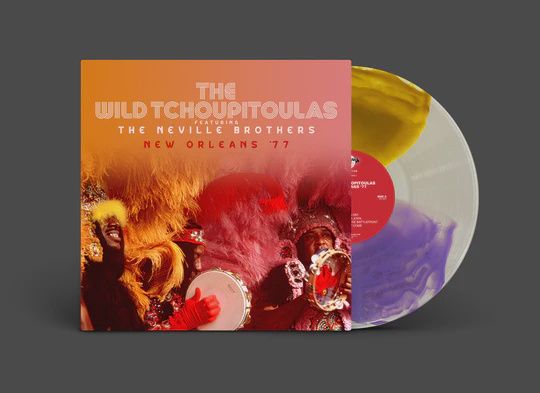 The WIld Tchoupitoulas feat. The Neville Brothers - New Orleans &#39;77 - Multi-Colored Clear Vinyl w/ Post Card