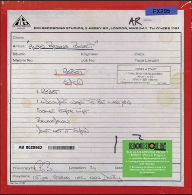 Parsons, Alan - I Robot (work In Progress) - RSD - Blue Vinyl - Rock