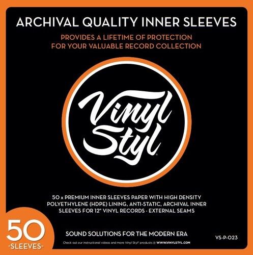 Vinyl Styl® 12 Inch Archival Inner Record Sleeves 50 Ct.