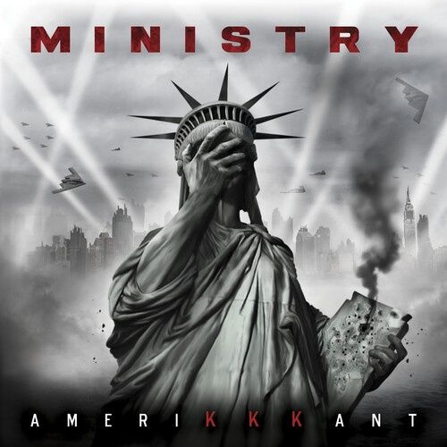 Ministry - Amerikkkant [Grey W/ Black &amp; White Splatter] - Metal