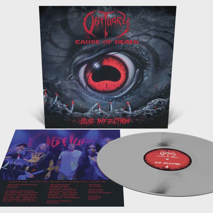 Obituary - Cause of Death - Live Infection - Heavy Metal - Metallic Silver Vinyl