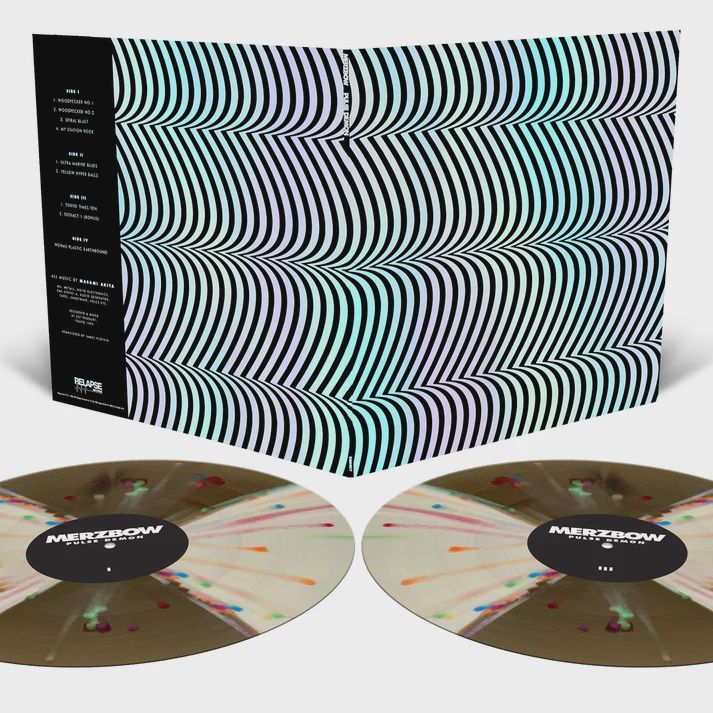Merzbow - Pulse Demon - Heavy Metal (Japanoise) - Black Ice and Milky Clear Quad Effect with Rainbow Splatter
