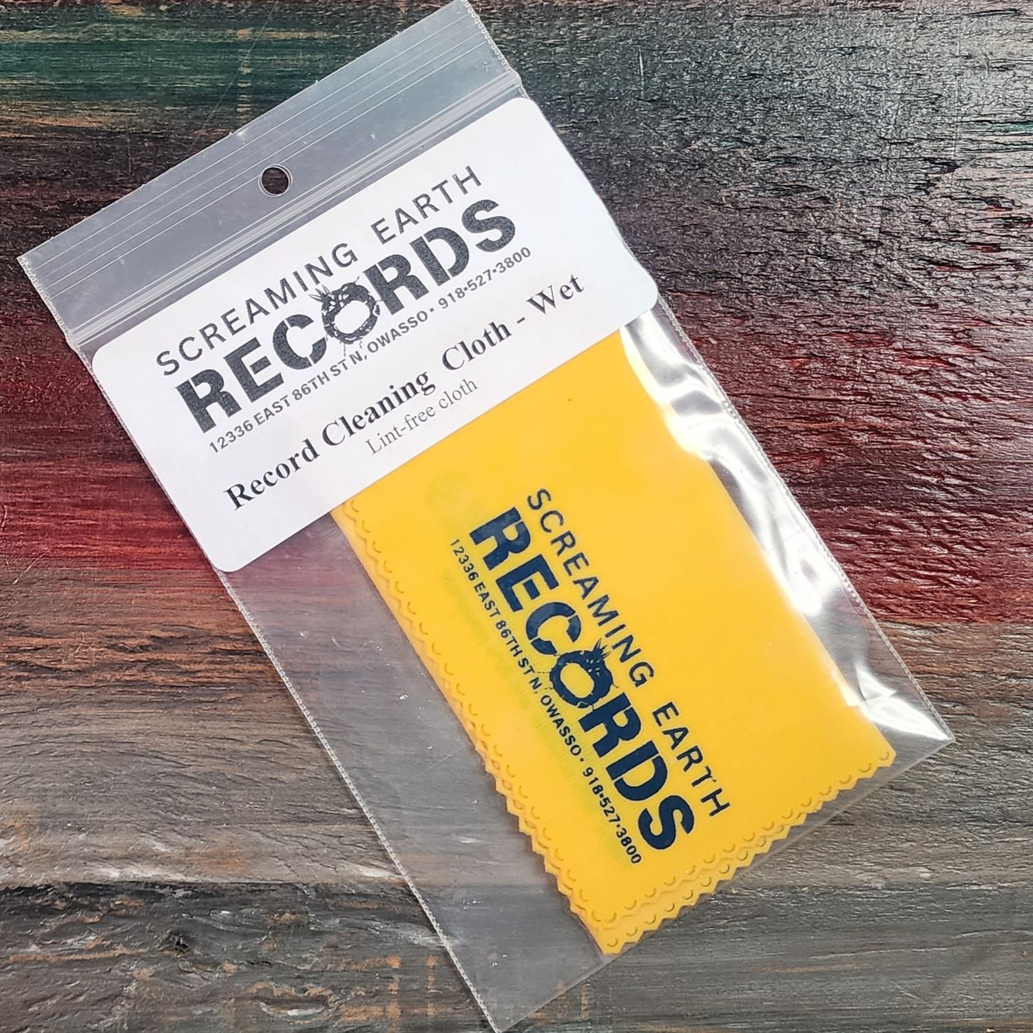 Screaming Earth Records Record Cleaning Wipes