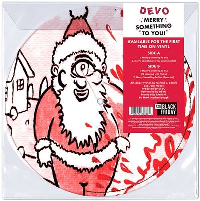 DEVO - MERRY SOMETHING TO YOU 12" Single (BFRSD2025) - Rock