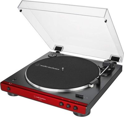 AT ATLP60XBTRD TT BT Bluetooth Wireless Turntable - RED