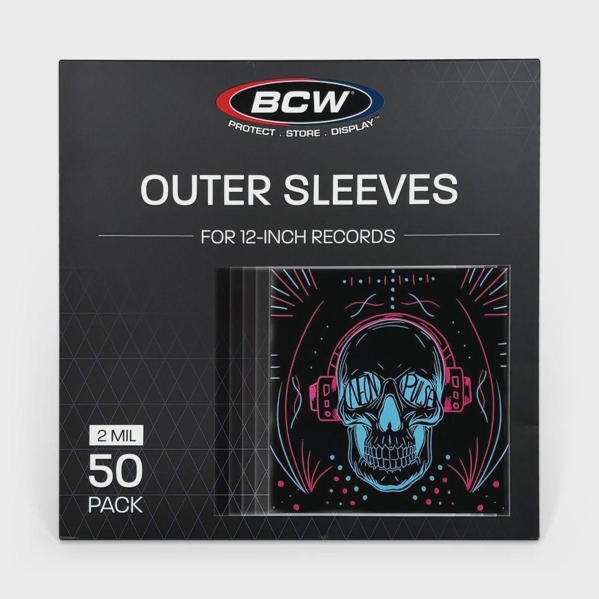 2 MIL RECORD SLEEVES - 12 3/4 X 13 - 50ct