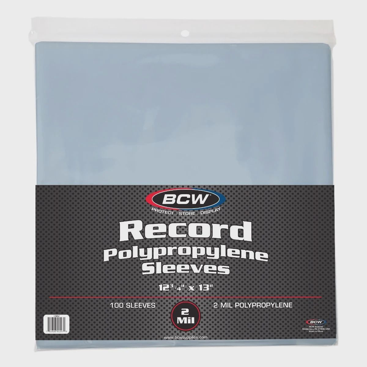 BCW 12-Inch Record Sleeves - Polypropylene [2Mil] 100ct.