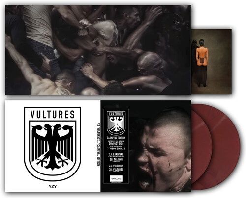 WEST, KANYE, TY DOLLA SIGN -  Vultures 1 - Carnival Maroon Vinyl Edition - 2 x 7-inch + CD - Import - Rap/Hip Hop