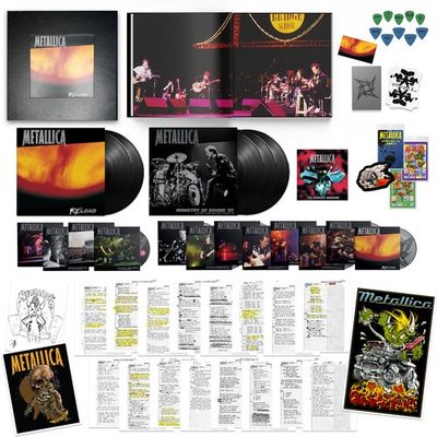 PRE-SALE - Metallica - ReLoad Deluxe Numbered Limited Edition 180g 5LP, 45rpm 7" Vinyl Single, 15CD, 4DVD &amp; Book Box Set Vinyl LP - Metal