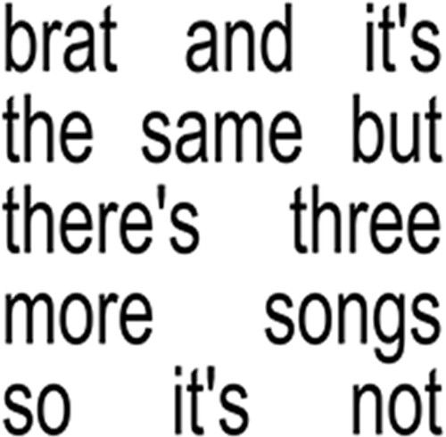 Charli XCX - Brat And It's The Same But There's Three More Songs So It's Not - Compact Disc - Pop