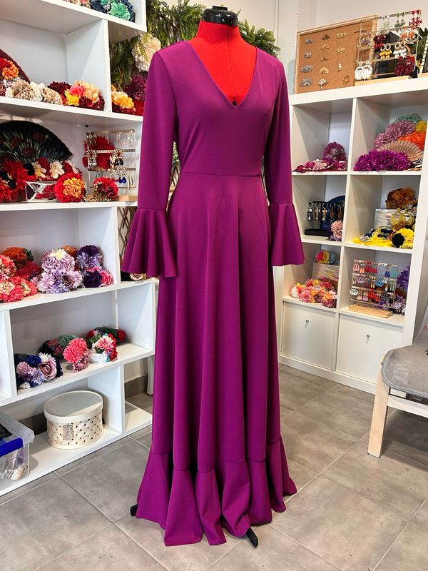 Bata flamenca 1 volante BUGANVILLA