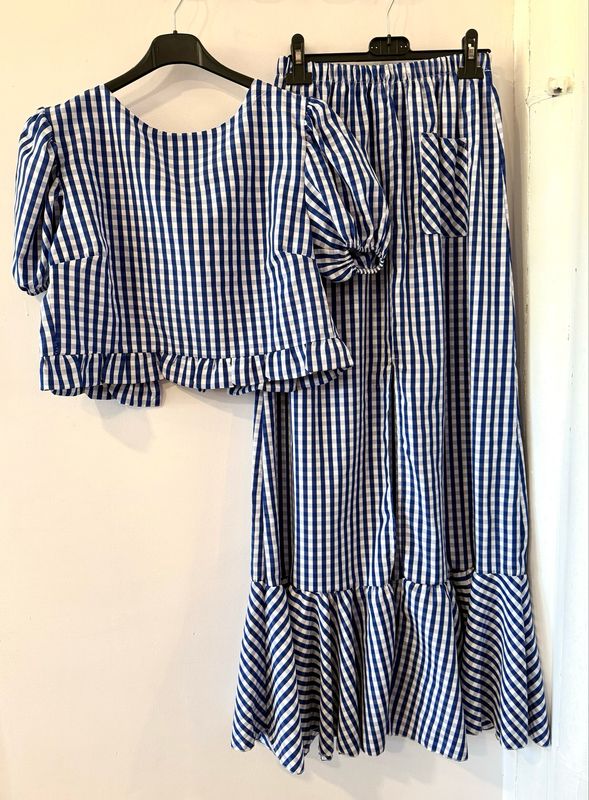 Conjunto romería3 AZUL y BLANCO