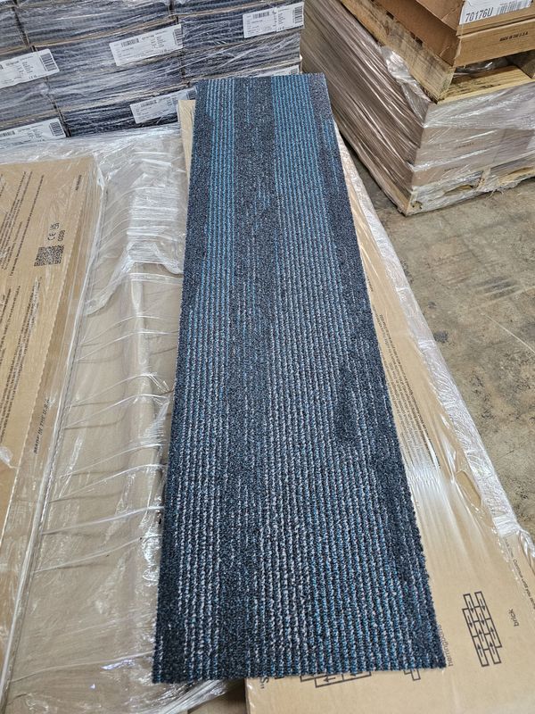 Lineation Carpet Tile- Teal