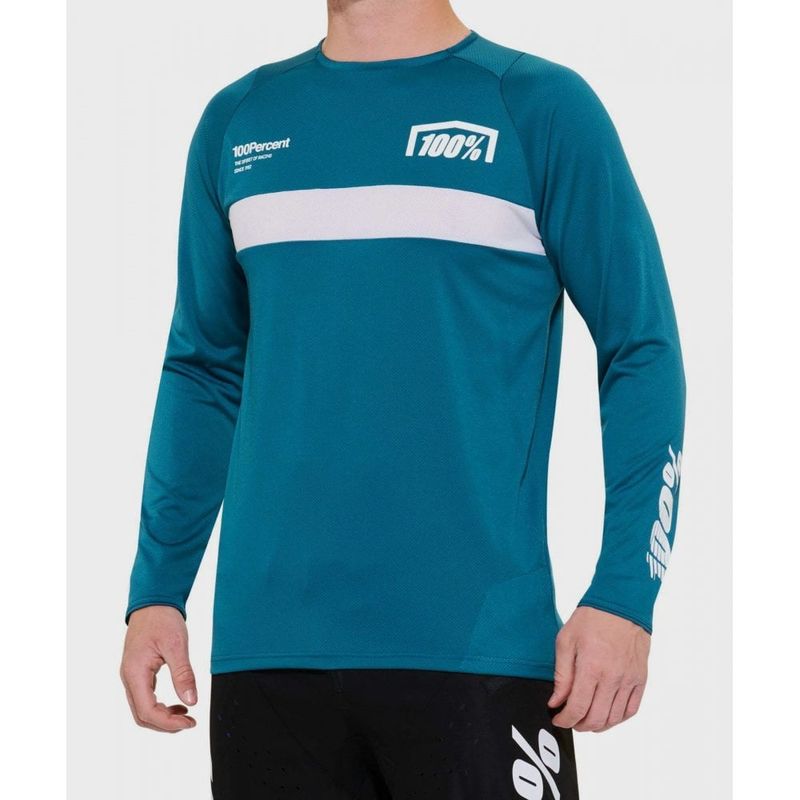 100% R-Core Long Sleeve Jersey Gulf