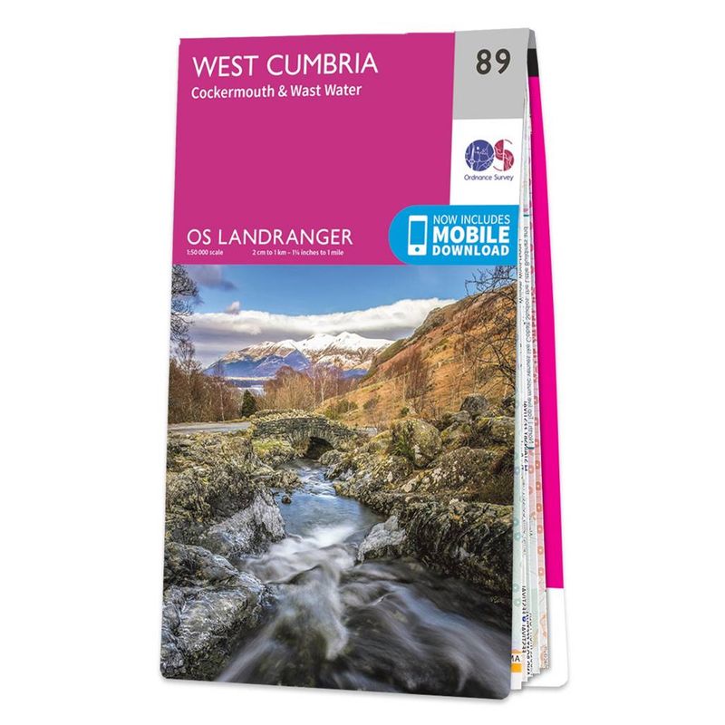 OS  West Cumbria, Cockermouth & Wast Water: Landranger 89