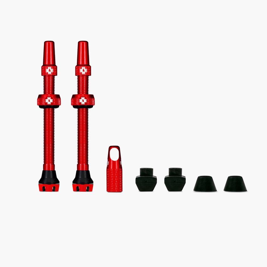 Muc-Off Tubeless Valves V2, Colour: Red, Size: 44mm