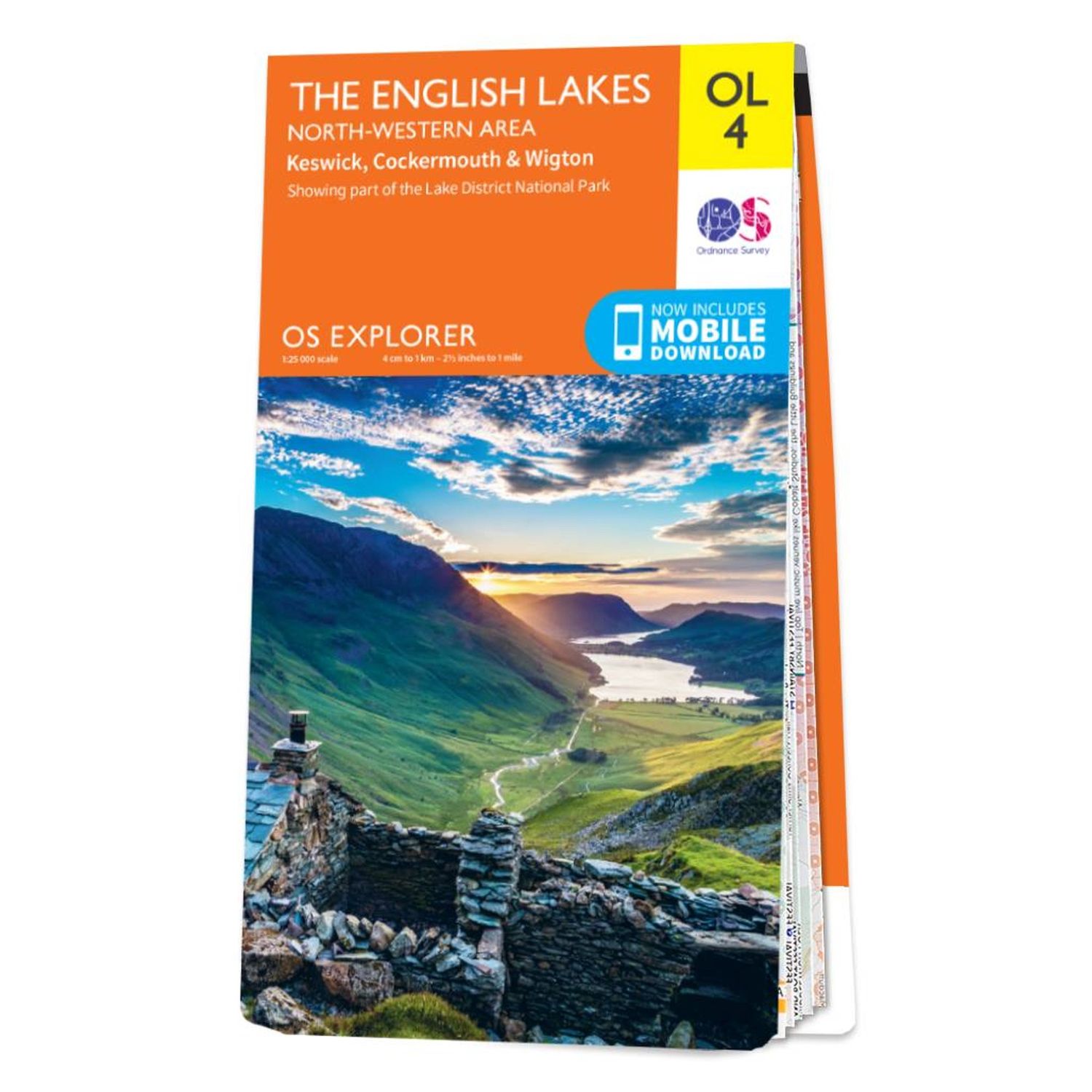 OS Maps The English Lakes North Western Area OL4