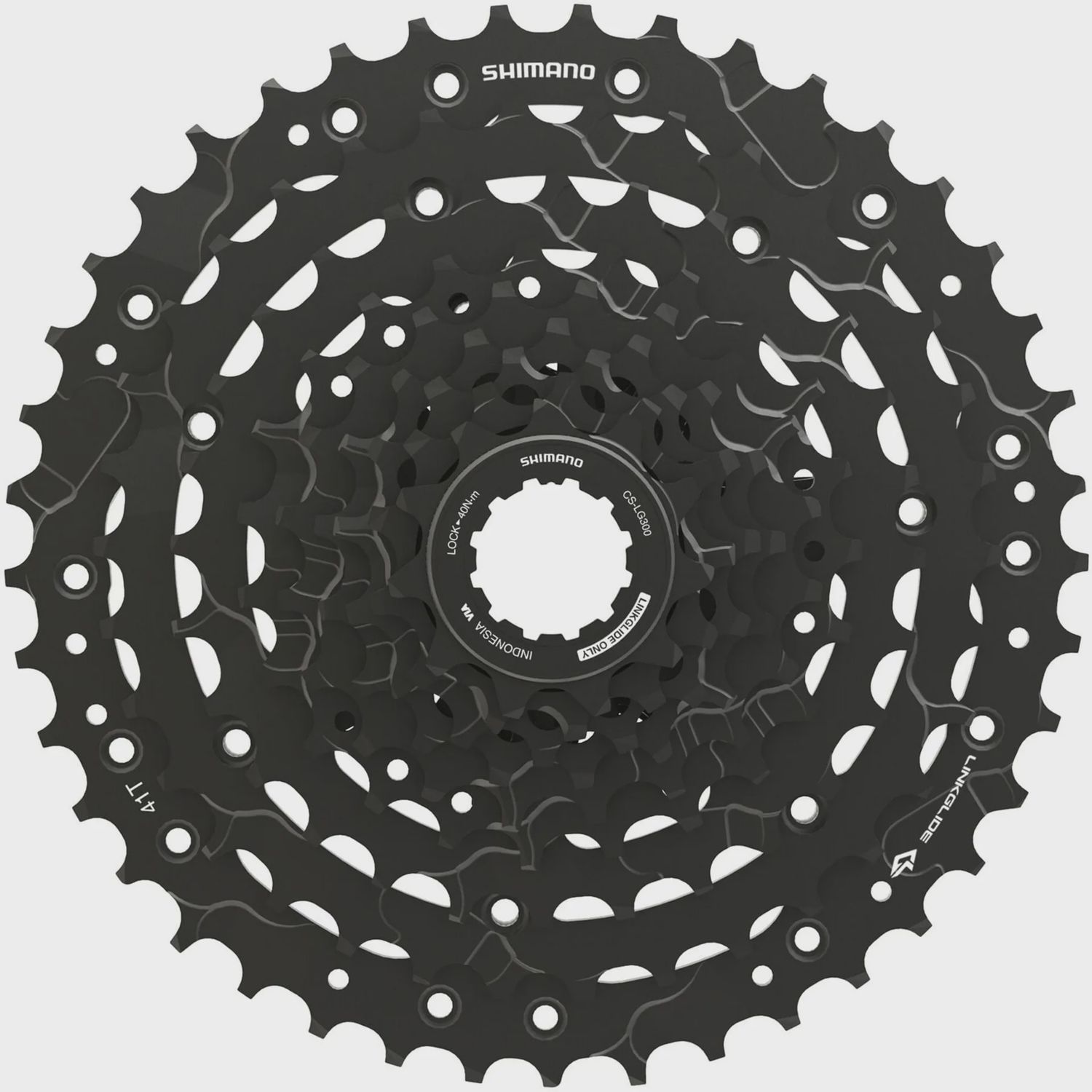 Shimano CUES CS-LG300-9 Link Glide cassette, 9-speed