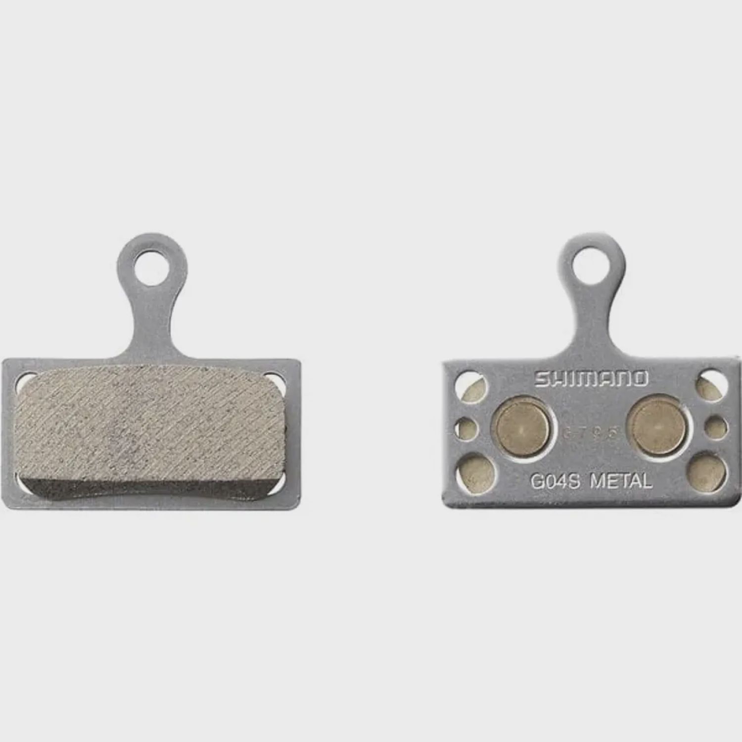 Shimano G04S disc pads and spring, steel back, metal sinte