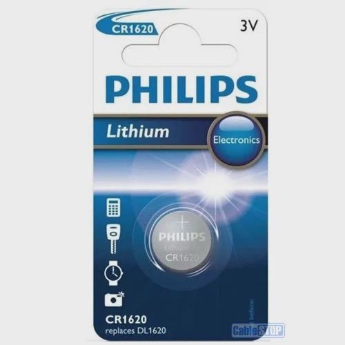 Philips CR1620 Lithium Battery 3v (x1)
