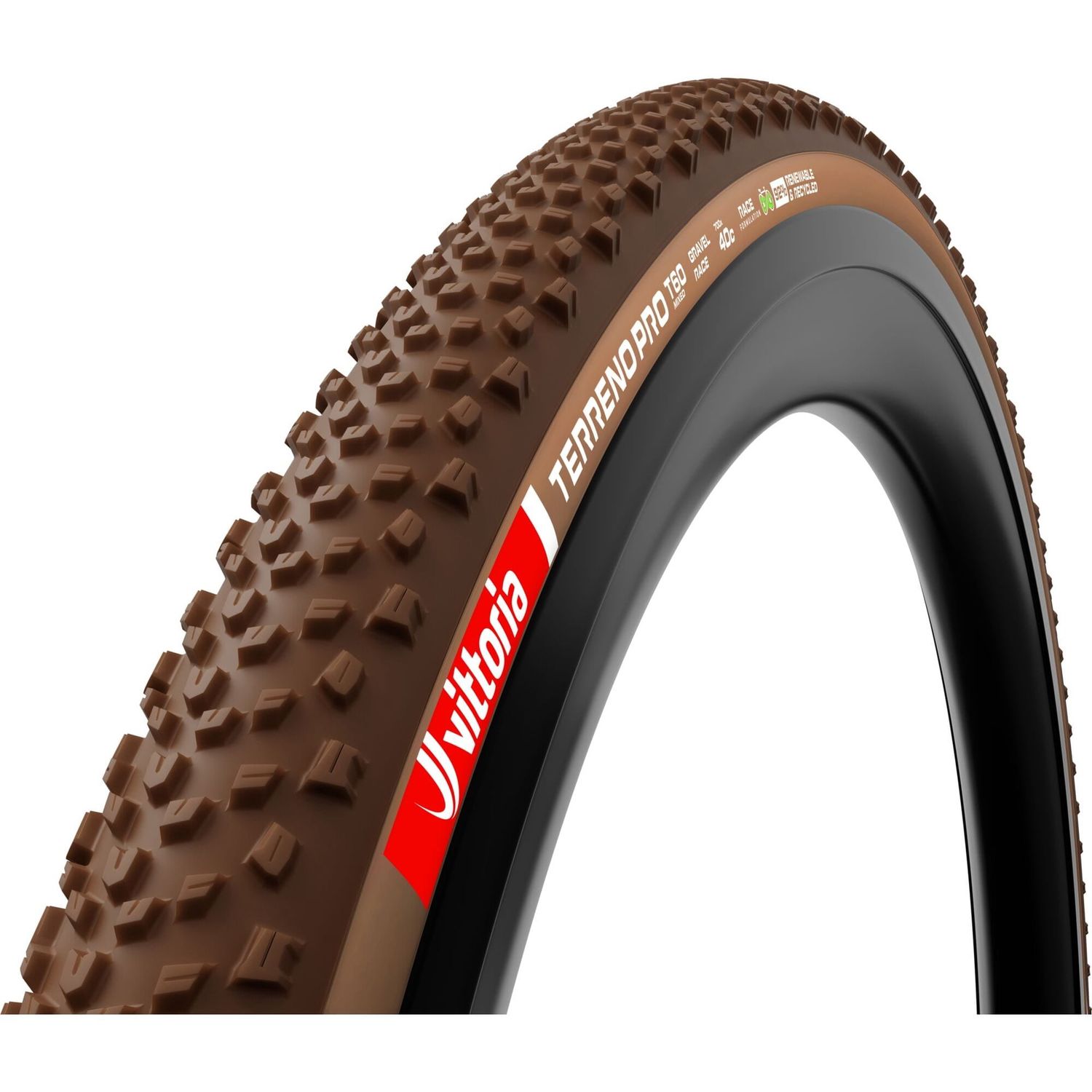 Vittoria Terreno Pro T60 Mixed Gravel Race TLR Tyre - Natural