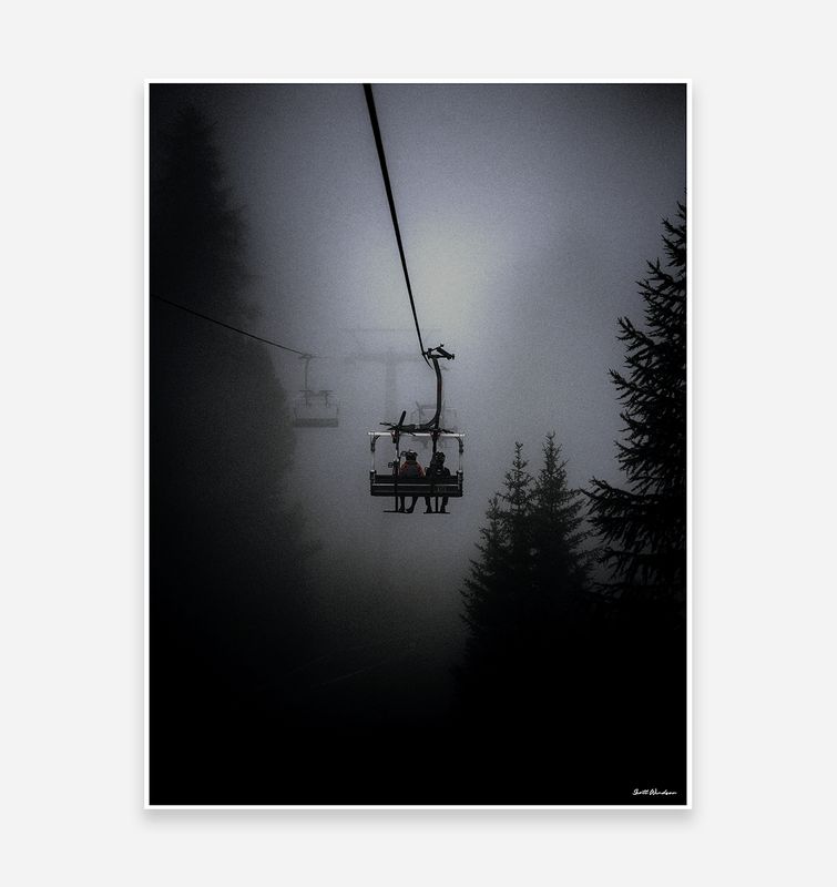 Trailmaps.com - Chair Lifts - MTB Art Print
