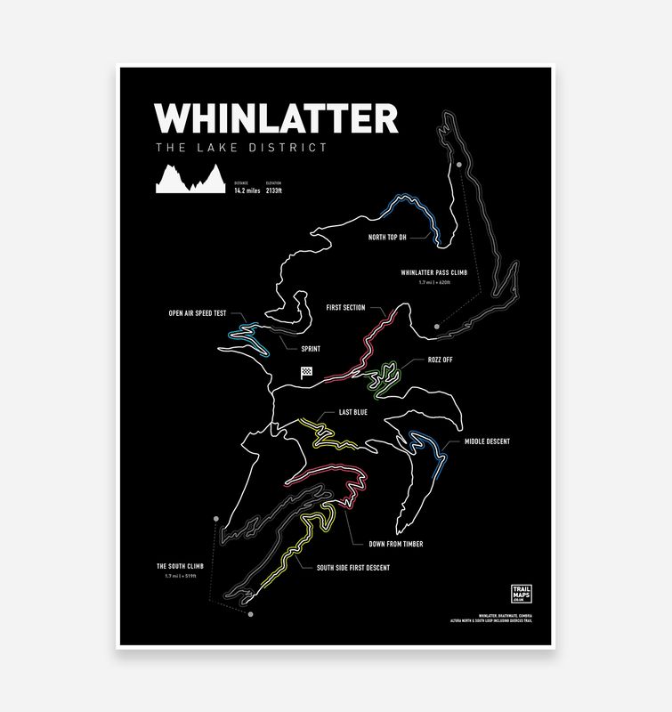 Trailmaps.com - Whinlatter Art Print