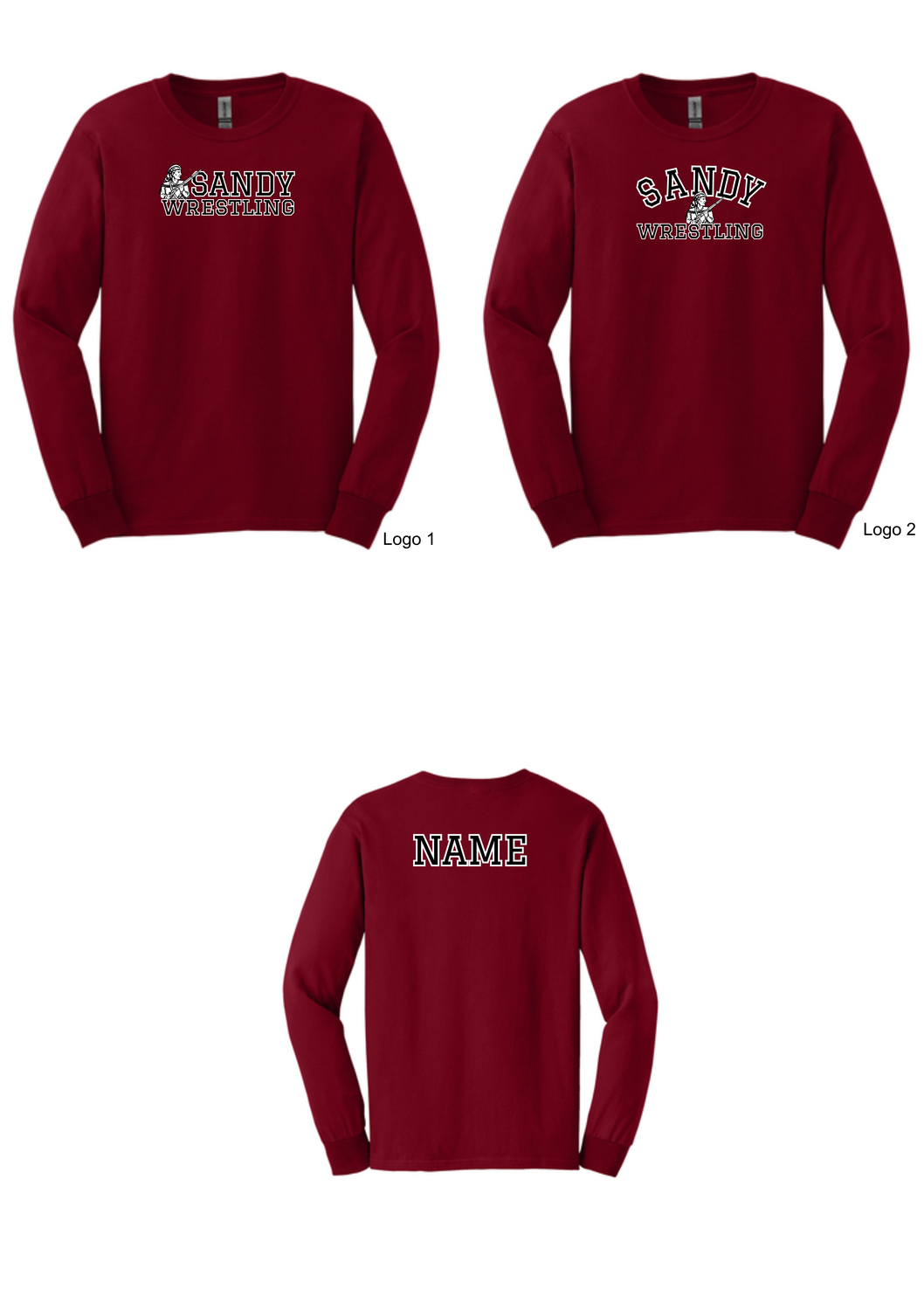 Sandy Wrestling Long Sleeve T-Shirt