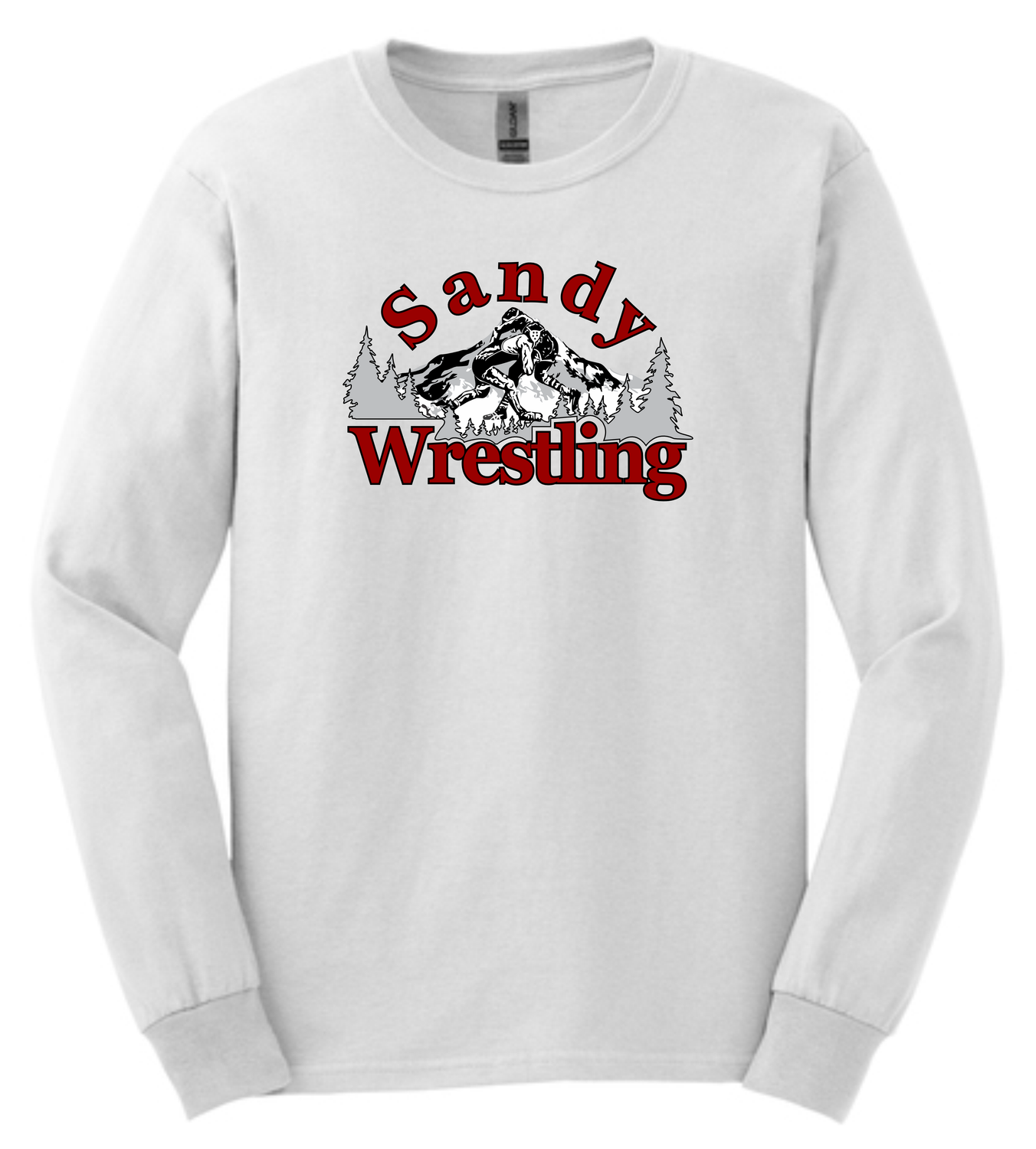 Sandy Wrestling Mountain Logo Long Sleeve t-shirt
