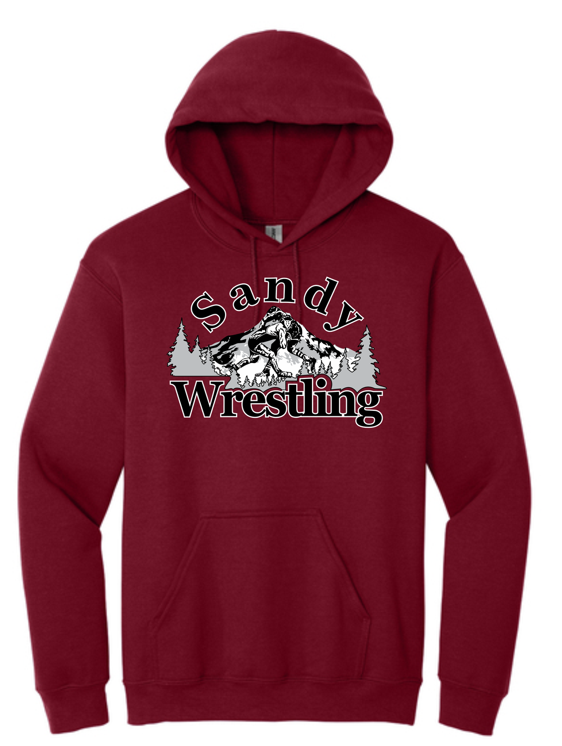 Sandy Wrestling Mountain Logo Hoodie