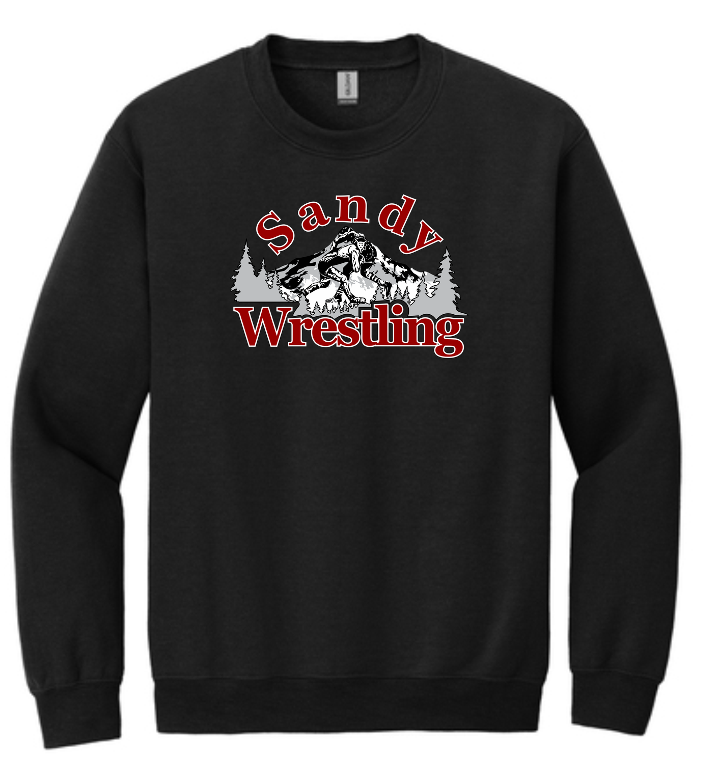 Sandy Wrestling Mountain Logo Crewneck 